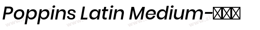 Poppins Latin Medium字体转换
